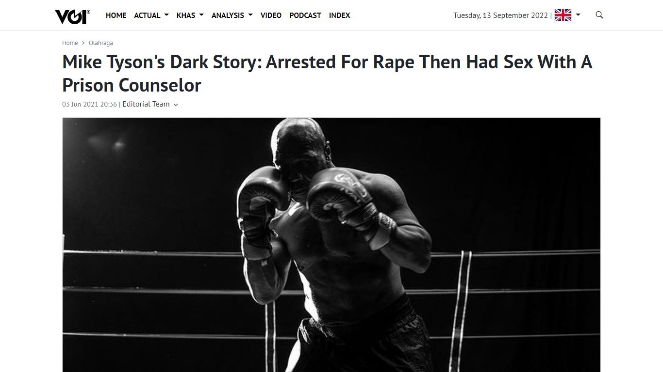 Mike Tyson's Dark Story: Arrested For Rape Then Had Sex With A ... - VOI